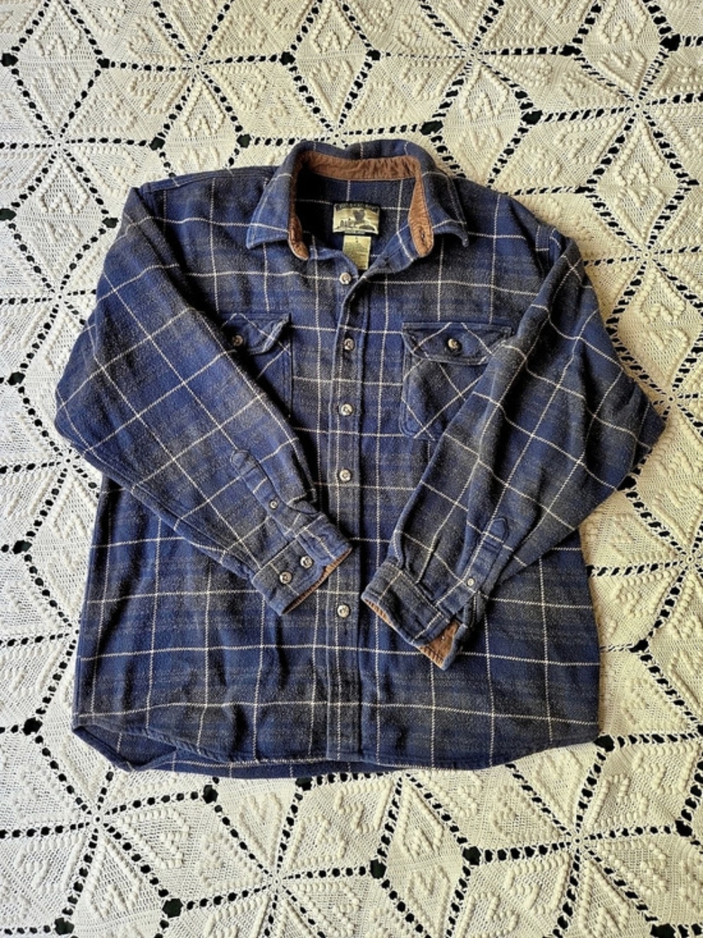 Field & Stream Men's Plaid Cotton Shirt Size Large